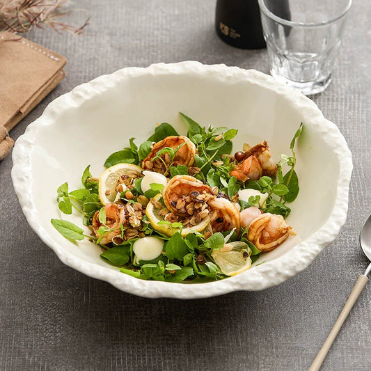 StoneEdge Porcelain Bowl — Textured Craftsmanship with Natural Elegance