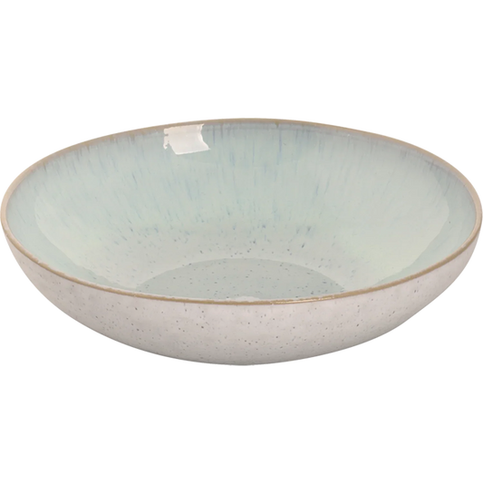 [ Set of 6 ] Deep plate Palmer Light Blue Sea 8.7 inch Blue Stoneware