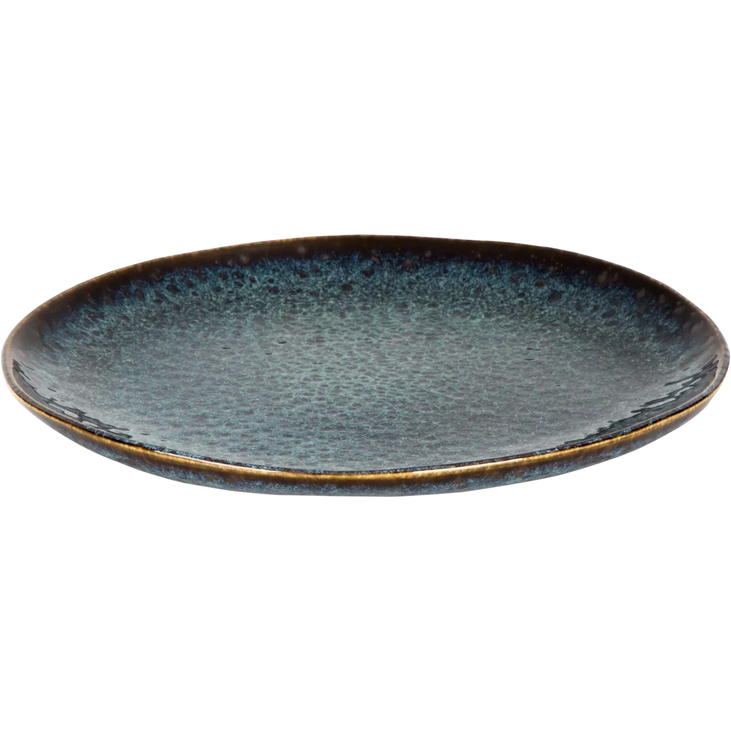[ Set of 6 ] Plate Palmer Eccentric 8.7 inch Blue Stoneware