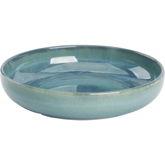 [ Set of 6 ] Deep plate Palmer Miami 8.7 inch Green Stoneware