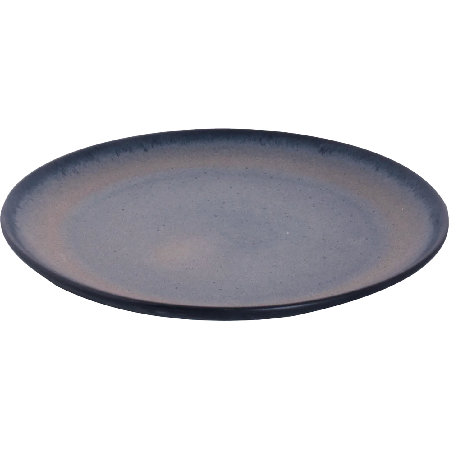[ Set of 6 ] Plate Palmer Houston 11 inch Black Stoneware