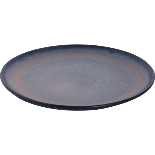 [ Set of 6 ] Plate Palmer Houston 11 inch Black Stoneware