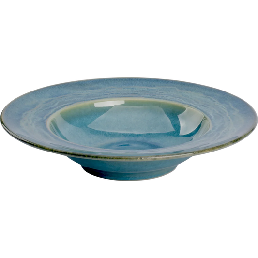 [ Set of 4 ] Deep plate Palmer Miami 10.6 inch Green Stoneware