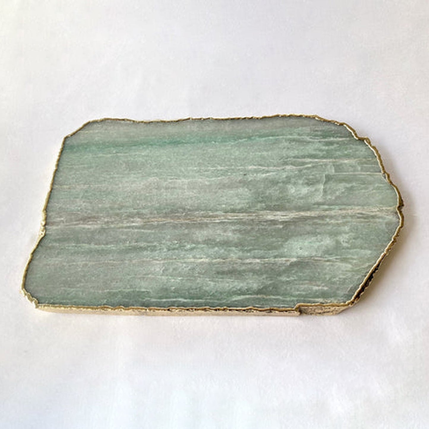 Green Aventurine Agate Cheese Platter/Tray/Personalised Momentos/Sign Boards