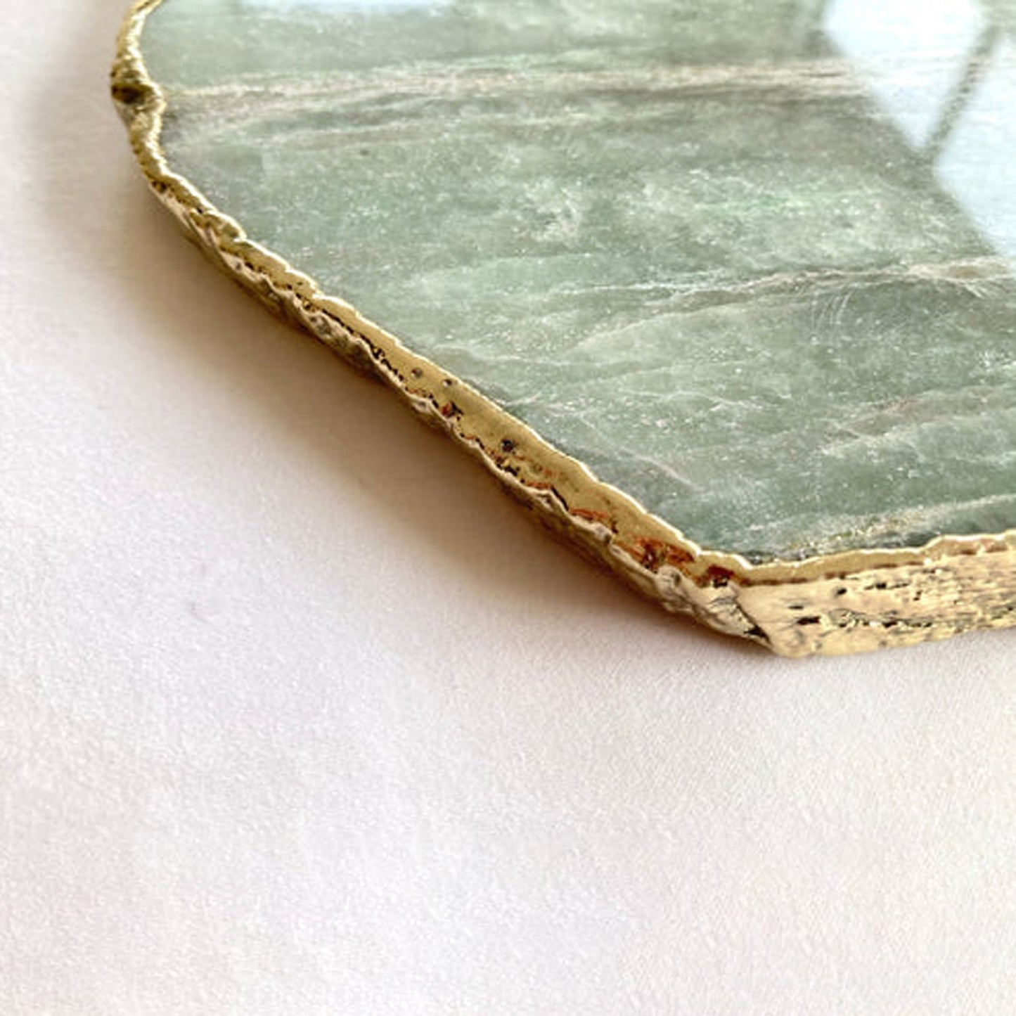 Green Aventurine Agate Cheese Platter/Tray/Personalised Momentos/Sign Boards