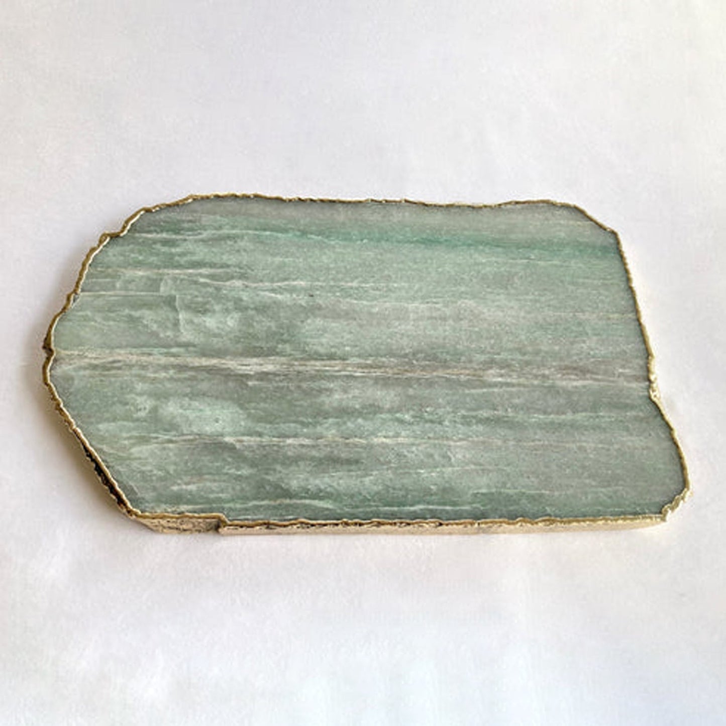 Green Aventurine Agate Cheese Platter/Tray/Personalised Momentos/Sign Boards