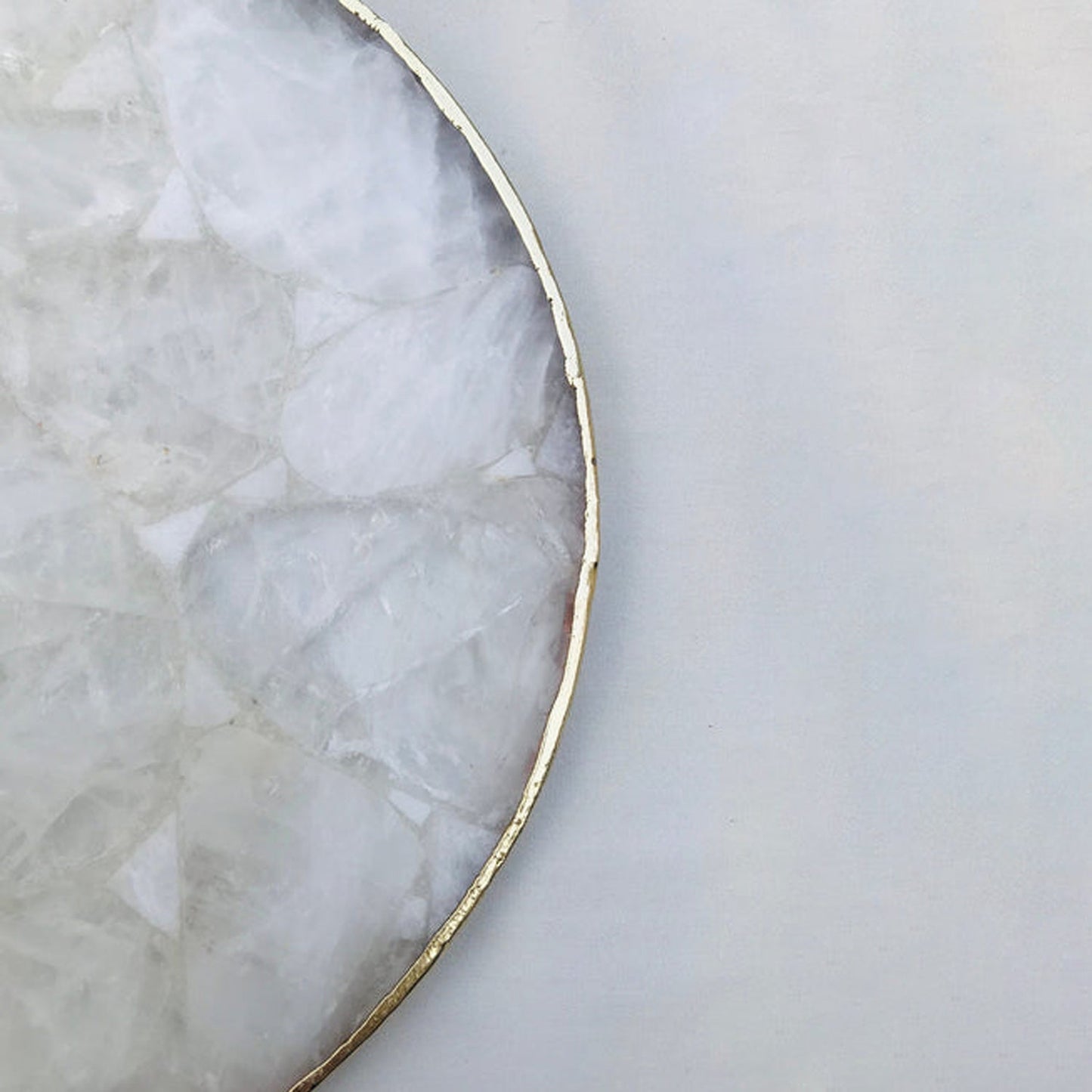 Large Clear Crystal Agate Cheese Platter/Tray/Personalised Momentos/Sign Boards