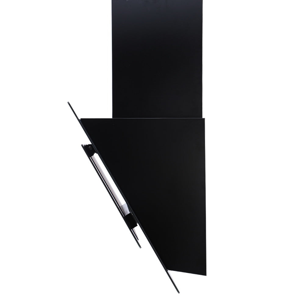 NNEDSZ Rangehood 900mm Black Angled Side Draft Range Hood Canopy Glass 90cm