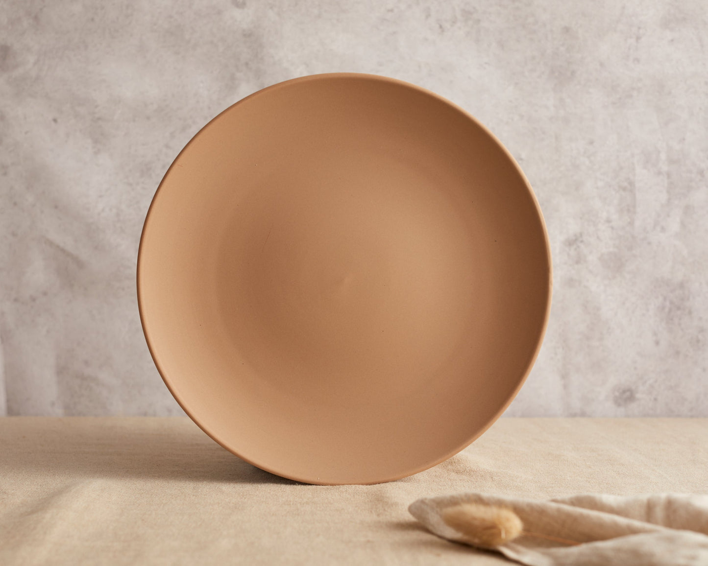 Luma Round Ceramic Salmon Round Dinner Plate