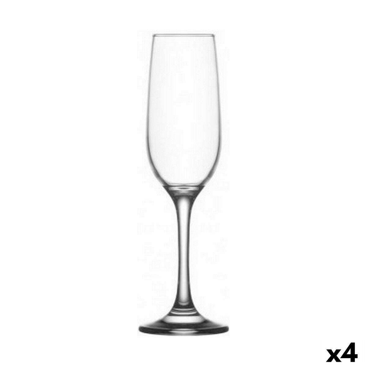 Champagne glass LAV Fame high 215 ml Champagne 6 Pieces (4 Units)