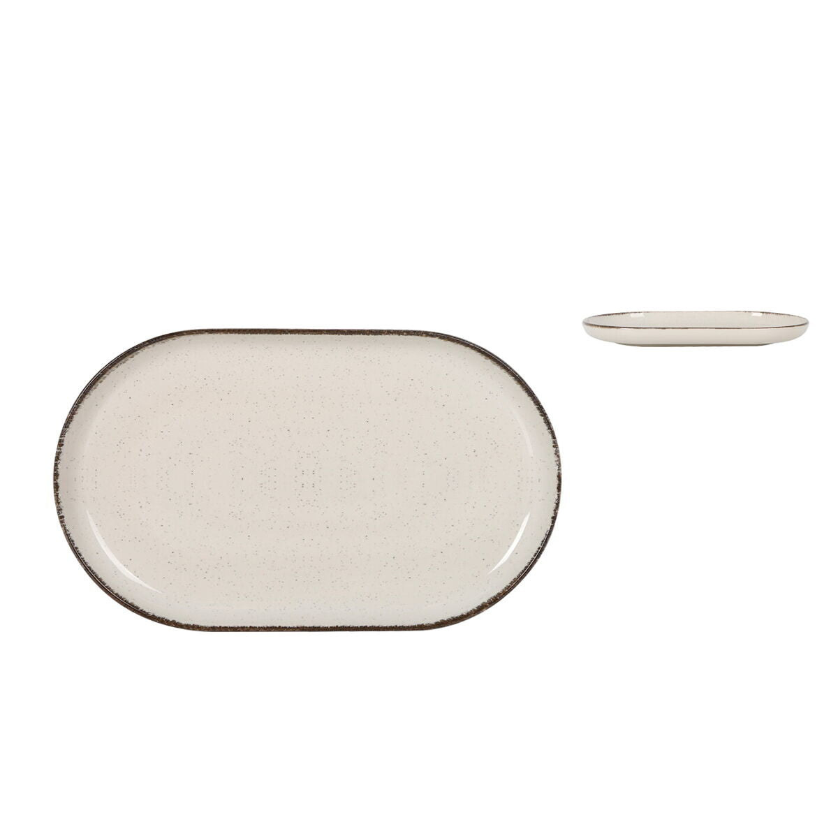 Serving Platter La Mediterránea Anllo Oval 25 x 15 x 2,2 cm (18 Units)