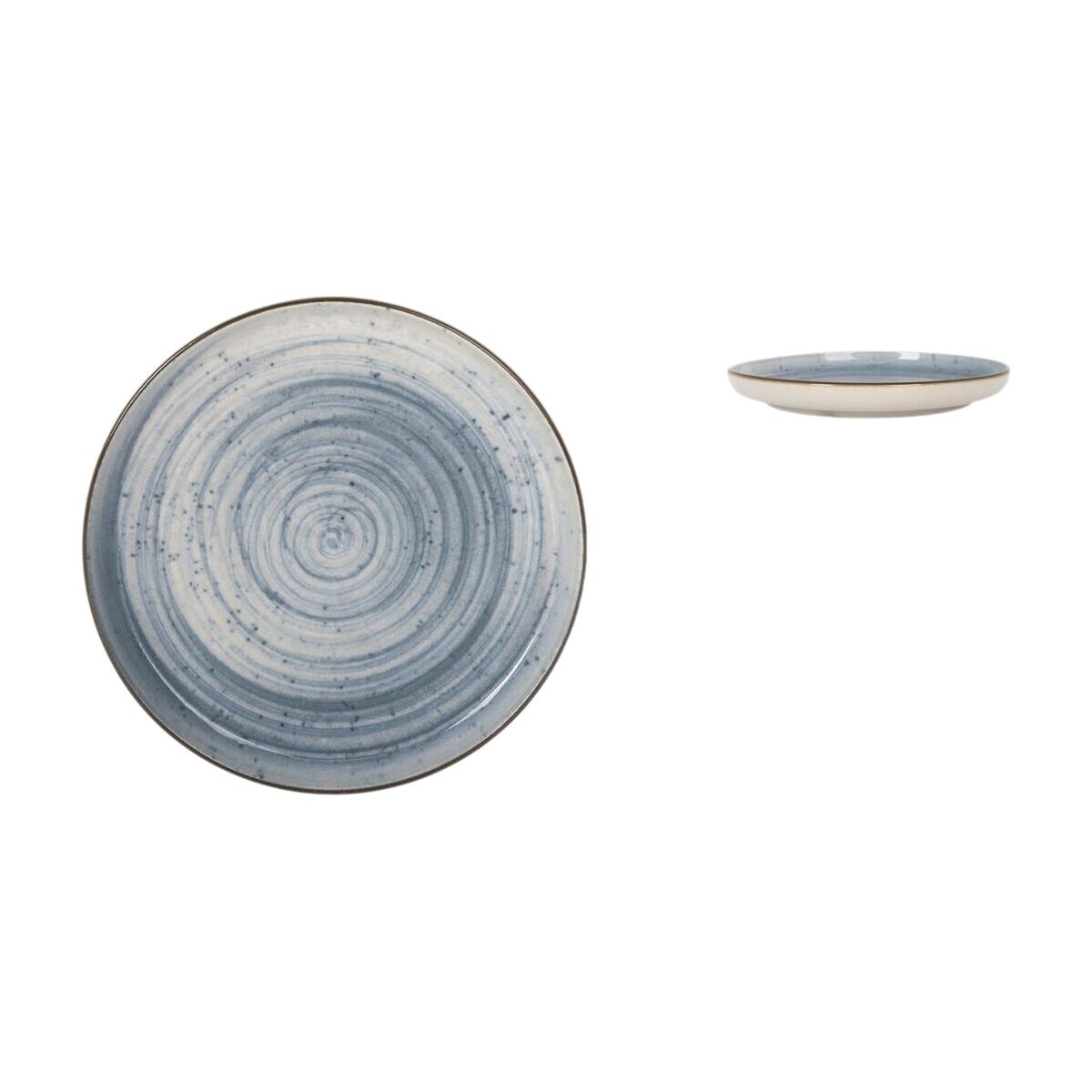 Serving Platter La Mediterránea Swirl Circular Ø 15,4 x 2,1 cm (24 Units)