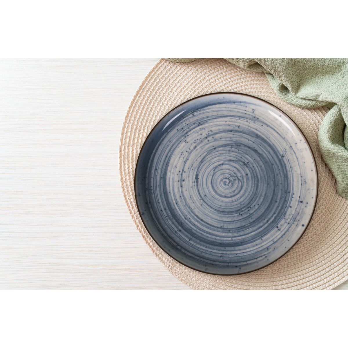 Serving Platter La Mediterránea Swirl Circular Ø 15,4 x 2,1 cm (24 Units)