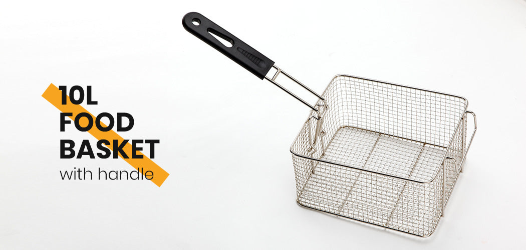 NNEDSZ EuroChef Commercial Electric Deep Fryer Frying Basket Chip Cooker Fry Scoop