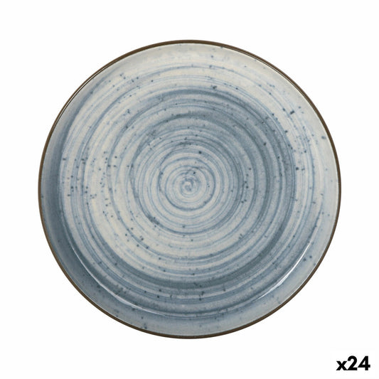 Serving Platter La Mediterránea Swirl Circular Ø 15,4 x 2,1 cm (24 Units)
