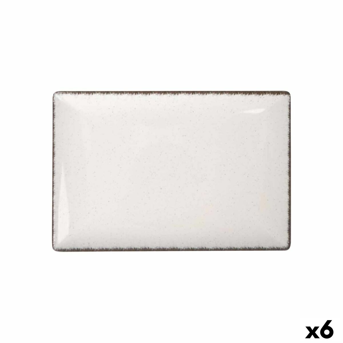 Serving Platter La Mediterránea Anllo Rectangular 30 x 20 x 2,5 cm (6 Units)